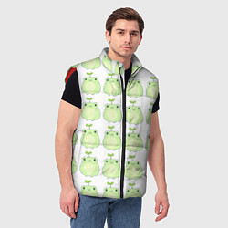 Мужской жилет Лягушки-росточки, цвет: 3D-красный — фото 2