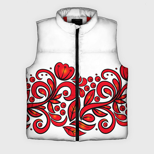 Мужской жилет ХОХЛОМА / 3D-Красный – фото 1