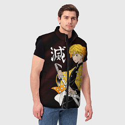 Мужской жилет КЛИНОК РАССЕКАЮЩИЙ ДЕМОНОВ, цвет: 3D-черный — фото 2