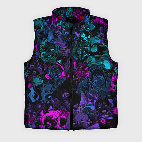 Мужской жилет Neon Ahegao / 3D-Красный – фото 1