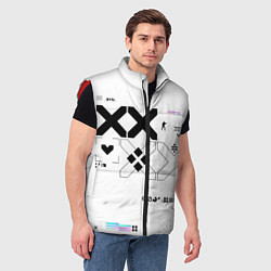 Мужской жилет Desert Eagle: Printstream White, цвет: 3D-красный — фото 2