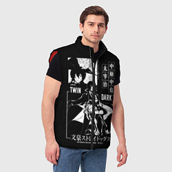 Мужской жилет ЧУЯ и ДАЗАЙ бродячие псы, цвет: 3D-красный — фото 2