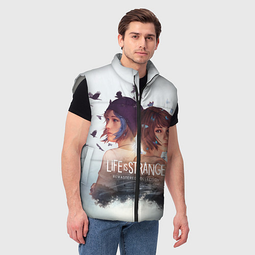 Мужской жилет Life is strange Remaster / 3D-Светло-серый – фото 3