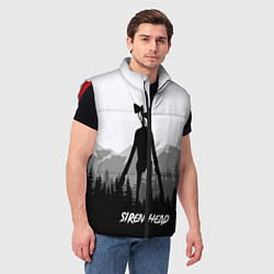 Мужской жилет SIREN HEAD DARK FOREST, цвет: 3D-красный — фото 2