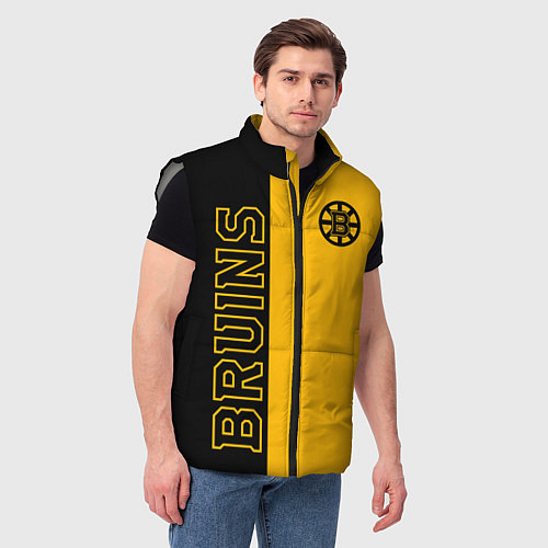 Мужской жилет NHL BOSTON BRUINS / 3D-Светло-серый – фото 3