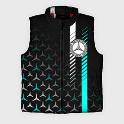 Мужской жилет МЕРСЕДЕС AQUA BLACK GRADIENT, цвет: 3D-красный