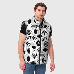 Мужской жилет БЛИЧ КАПИТАНЫ ГОТЕЙ 13 ЭМБЛЕМЫ, цвет: 3D-светло-серый — фото 2