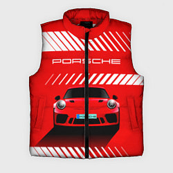Мужской жилет PORSCHE ПОРШЕ RED STYLE, цвет: 3D-красный
