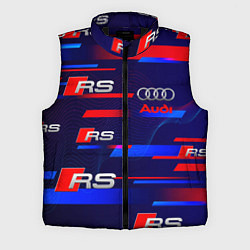 Мужской жилет AUDI RS SPORT АУДИ РС СПОРТ, цвет: 3D-черный