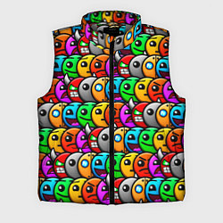 Мужской жилет Geometry Dash: Pattern Z, цвет: 3D-светло-серый