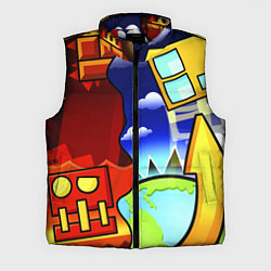 Мужской жилет Geometry Dash, цвет: 3D-красный