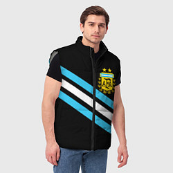 Мужской жилет Сборная Аргентины, цвет: 3D-светло-серый — фото 2