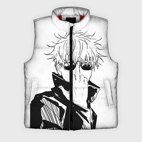 Мужской жилет Магическая битва Годжо / 3D-Красный – фото 1