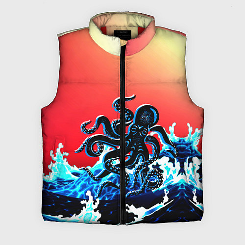 Мужской жилет Кракен в Море Градиент / 3D-Красный – фото 1