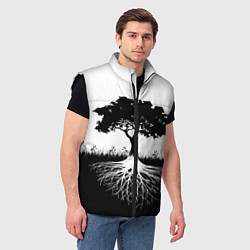 Мужской жилет ДЕРЕВО ИНЬ-ЯНЬ, цвет: 3D-черный — фото 2