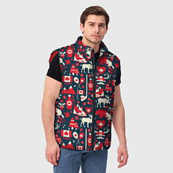 Мужской жилет Канада, цвет: 3D-красный — фото 2