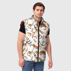 Мужской жилет Лиса, цвет: 3D-красный — фото 2