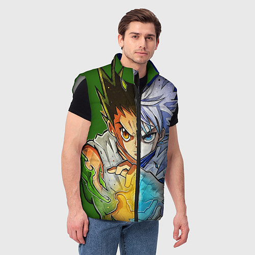 Мужской жилет Киллуа золдик и Гон хантер / 3D-Светло-серый – фото 3