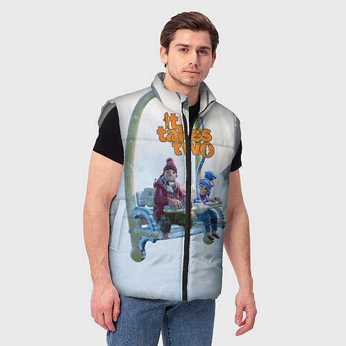 Мужской жилет It Takes Two Коди и Мэй / 3D-Светло-серый – фото 3