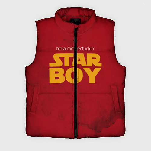 Мужской жилет The Weeknd - Star Boy / 3D-Красный – фото 1