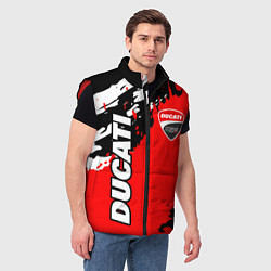 Мужской жилет DUCATI ДУКАТИ ГРАНЖ, цвет: 3D-красный — фото 2