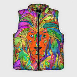 Мужской жилет Лев шаман, цвет: 3D-красный