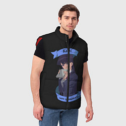 Мужской жилет У Коми проблемы с общением, цвет: 3D-красный — фото 2