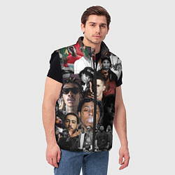 Мужской жилет Короли Рэпа KING RAP, цвет: 3D-черный — фото 2