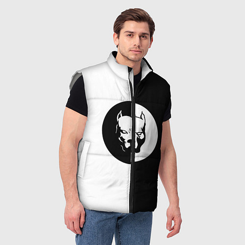 Мужской жилет PITBULL SYNDICATE ПИТБУЛЬ СИ / 3D-Светло-серый – фото 3