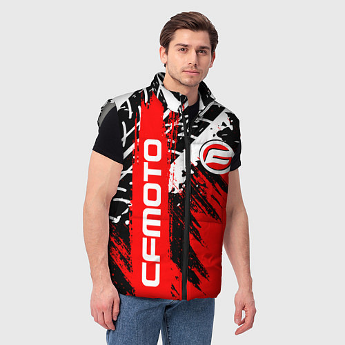 Мужской жилет CFmoto СФ мото RED STYLE / 3D-Светло-серый – фото 3
