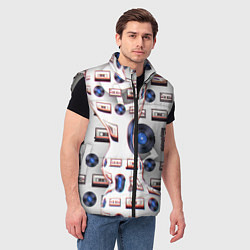 Мужской жилет Дискотека 80, цвет: 3D-светло-серый — фото 2