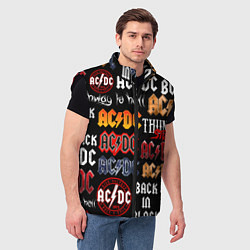 Мужской жилет AC DC LOGOBOMBING, цвет: 3D-черный — фото 2