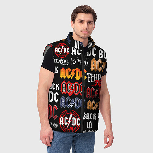 Мужской жилет AC DC LOGOBOMBING / 3D-Светло-серый – фото 3