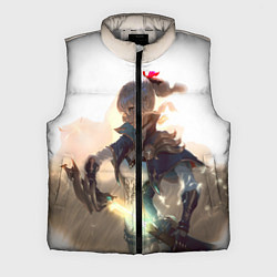 Мужской жилет GENSHIN IMPACT ДЕВУШКА, цвет: 3D-светло-серый