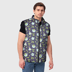 Мужской жилет Чай с мятой, цвет: 3D-черный — фото 2