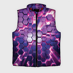 Мужской жилет АБСТРАКЦИЯ СОТЫ, цвет: 3D-красный