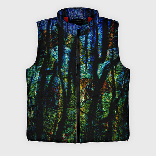 Мужской жилет Разноцветная гора / 3D-Красный – фото 1