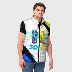 Мужской жилет СУПЕР СОНИК Z, цвет: 3D-черный — фото 2