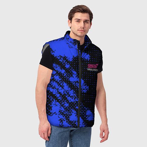 Мужской жилет SUBARU STI СУБАРИСТ / 3D-Светло-серый – фото 3