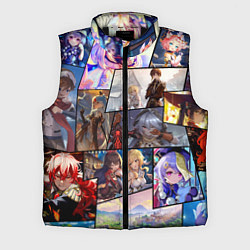 Мужской жилет Геншин импакт, персонажи, цвет: 3D-черный