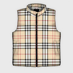 Мужской жилет Клетчатый принт в стиле Burberry, цвет: 3D-светло-серый