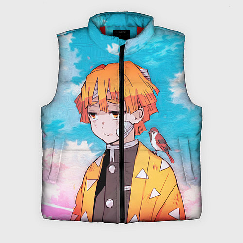 Мужской жилет КЛИНОК РАССЕКАЮЩИЙ ДЕМОНОВ, ЗЕНИТЦУ / 3D-Красный – фото 1