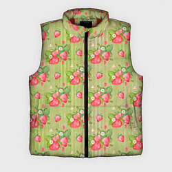 Мужской жилет Клубничка паттерн, цвет: 3D-красный