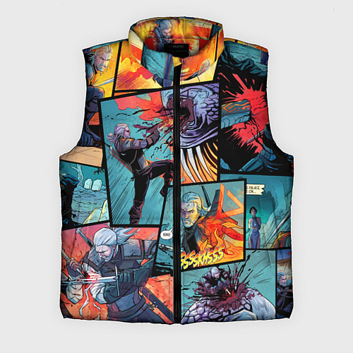 Мужской жилет Ведьмак The Witcher комикс / 3D-Красный – фото 1