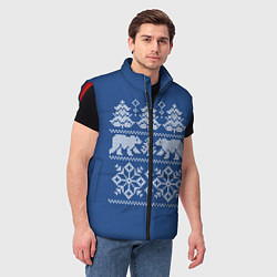 Мужской жилет Север, цвет: 3D-красный — фото 2
