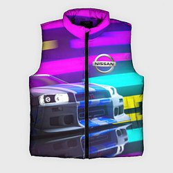 Мужской жилет NISSAN GT-R SKYLINE, цвет: 3D-черный