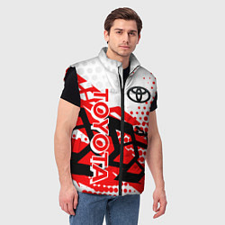 Мужской жилет Toyota Тойота, цвет: 3D-черный — фото 2