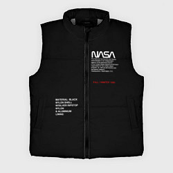 Мужской жилет NASA BLACK UNIFORM SPACE НАСА ЧЁРНАЯ ФОРМА, цвет: 3D-светло-серый