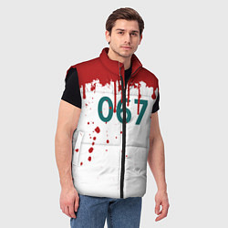 Мужской жилет Игра в кальмара: Персонаж 067, цвет: 3D-черный — фото 2