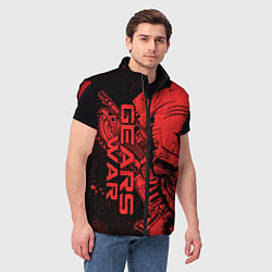 Мужской жилет Gears 5 - Gears of War, цвет: 3D-красный — фото 2